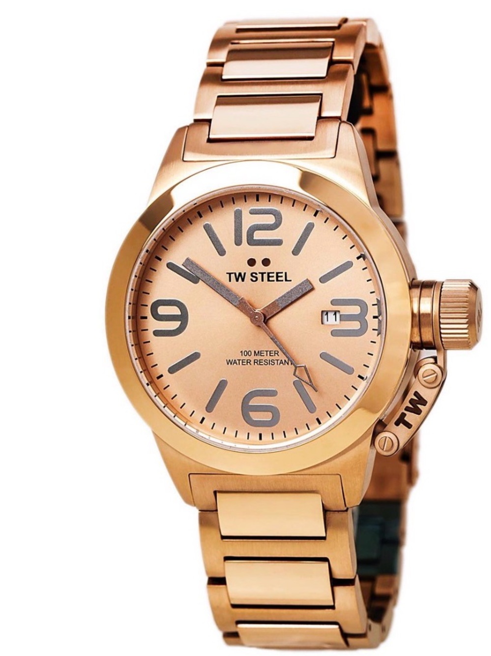TW Steel canteen Women's Rose Gold Stainless Steel Bracelet Watch